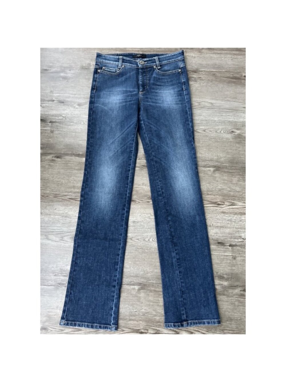 Weekend Max Mara Bootcut Jeans Womens 8‎ High Waist Full Length Stretch Denim